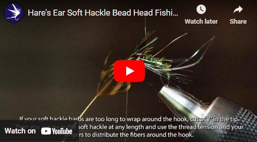 Tying and Soft Hackle Hare's Ear Bead Head Fishing Fly